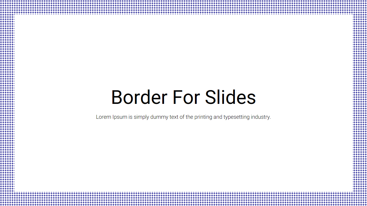 Border For Google Slides